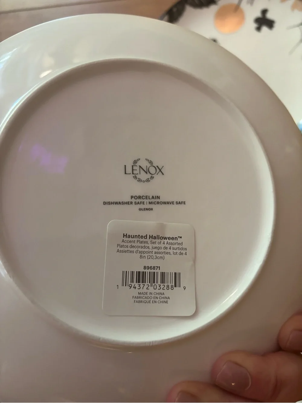 Lenox Haunted Halloween Porcelain Accent Plates Set Assorted Spooky Gothic Fall